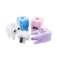 YOUYA DENTAL 20 pièces/sac Taille-crayon mécanique créatif en forme de dent, à trou unique, cadeau pour enfants, papeterie scolaire