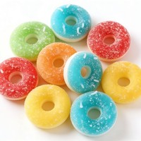 Fabriekslevering OEM aanpasbare donutvormige suikervrije gummies met diverse fruit smaken, voedzame gummies in bulk