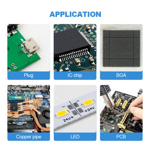 Pâte à souder liquide sans plomb, sans halogène, à base <span class=keywords><strong>de</strong></span> colophane, 10CC, activité sans nettoyage, UV 559, soudage à basse température, pour plastique, <span class=keywords><strong>seringue</strong></span> - Product Image 6