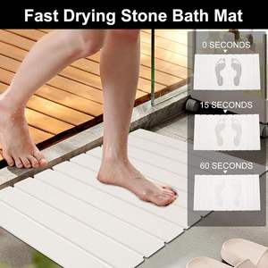 60*39cm High Quality Eco-Friendly <b>Food</b> Grade Diatomite Foldable Absorbent Stone Bathroom <b>Mat</b> Customized Color for <b>Dogs</b> Bathrooms - Product Image 4