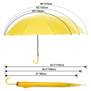 Custom Logo J-Hook Handle Straight Rain <b>Umbrella</b> <b>Windproof</b> Customized Branded Promotional <b>Umbrellas</b> - Product Image 6