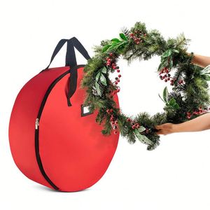 Bolsas de Almacenamiento para Coronas Navideñas Resistentes a Desgarros, Perfectas para Clasificar y Guardar Accesorios de Coronas Festivas - Product Image 5