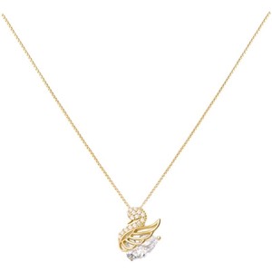 Swan Pendant Necklace For Women Gold Chain With Diamond Clavicle Jewelry Everyday Wear 2023 Summer Style - Product Image 5