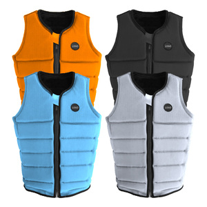 Gilet de sauvetage en <span class=keywords><strong>néoprène</strong></span> personnalisé pour adulte Gilet d'impact en mousse EPE avec fermeture éclair sur le devant Gilet de sauvetage pour hommes et femmes Gilet de sauvetage pour <span class=keywords><strong>surf</strong></span> Gilet de sauvetage PFD - Product Image 1