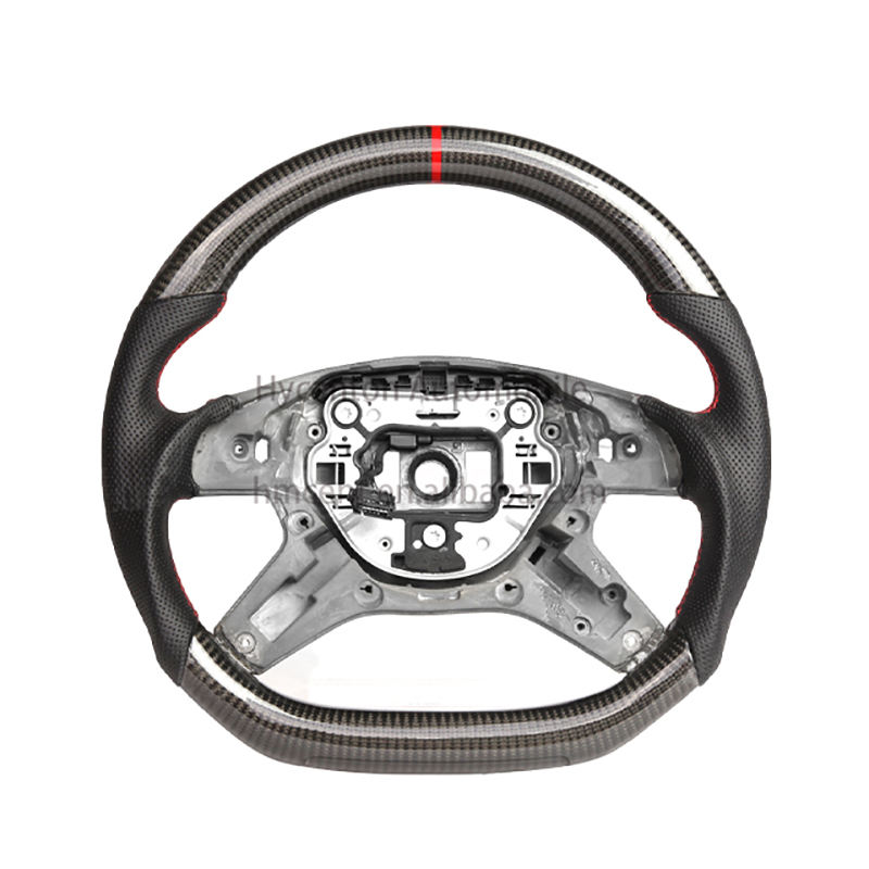 หนัง + คาร์บอนไฟเบอร์ + แถบด้านบนสีแดง + เย็บสีแดง