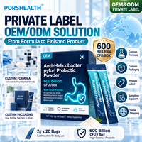 Sachets de Probiotiques Personnalisés pour le Soutien de l'H. Pylori 2g Formule Confort Gastrique Multi-Souches Marque Privée