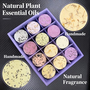 Tablettes de douche aromatiques transfrontalières, 12 ensembles en boîte, rondes, apaisantes, aux huiles essentielles parfumées <span class=keywords><strong>pour</strong></span> la salle de bain - Product Image 2