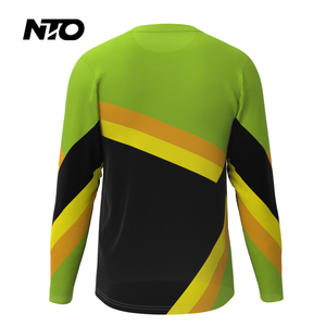 Maillot <span class=keywords><strong>de</strong></span> cyclisme VTT homme haute qualité à manches longues, séchage rapide, respirant, anti-humidité, pour descente et course, vente en gros - Product Image 6