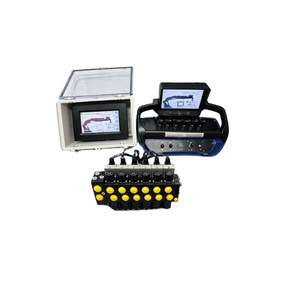 รีโมทคอนโทรลไร้สายอุตสาหกรรมระดับพรีเมียม ระบบตรวจจับแรงกด จอยสติ๊กหลายทิศทาง สำหรับเครนไฮดรอลิก ควบคุมแบบสัดส่วน ตัวควบคุมทำจากโลหะ - Product Image 2