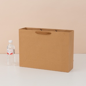 Sacchetti Regalo Classici in Carta Kraft all'Ingrosso Direttamente dalla Fabbrica, con Stampa a Caldo e Chiusura a Coulisse per Negozi di Abbigliamento e Regali di Pasticceria - Product Image 5