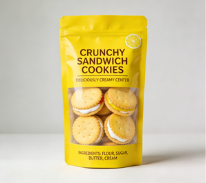 Échantillon Gratuit - Pochette Personnalisée à Fermeture Éclair, en PET/PE, pour Sandwichs et Biscuits, Hermétique, Fraîche, Robuste, Sûre et Stable - Product Image 3