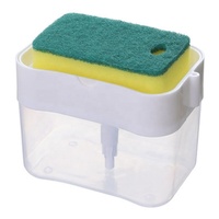 Presse à vaisselle brosse à pot propre Type de cuisine Boîte de remplissage automatique Chiffon de nettoyage Brosse à vaisselle boîte à savon liquide