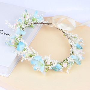 Nouveau produit fée mariage guirlande plage <span class=keywords><strong>couronne</strong></span> femmes et enfants festival anneau <span class=keywords><strong>de</strong></span> <span class=keywords><strong>cheveux</strong></span> plâtre fleur <span class=keywords><strong>de</strong></span> cerisier fleur séchée <span class=keywords><strong>couronne</strong></span> - Product Image 6