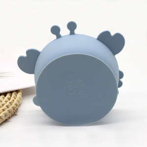 Juego de Vajilla de Silicona de Grado Alimenticio OEM/ODM para Bebés, Plato con Forma de Cangrejo, Cuchara, Tenedor, Tapetes y Placemats, Libre de BPA, Kit de Vajilla para Niños Pequeños - Product Image 4