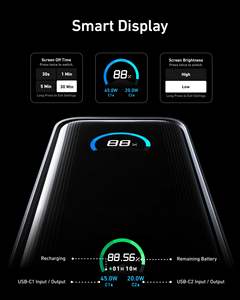 <span class=keywords><strong>Anker</strong></span> Prime Power Bank, Paquete de Batería de 9.600 mAh con Salida de 65W, Enchufe de CA Incorporado, Soporta PD 3,0 y PPS (Renovado) - Product Image 3