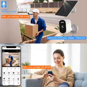 Cámara de Seguridad Inalámbrica con Batería Solar Tuya de 3MP, WiFi, IP66 Impermeable, Visión Nocturna en Color, Detección Humana por IA, Audio Bidireccional - Product Image 6