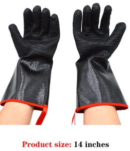 قفازات ميكانيكية مطاطية من النيوبرين XL ، عزل حراري عالي الحرارة ، مقاوم للزيت المحروق ، مقاوم للماء ، مضاد للانزلاق ، واقي للعمل الغذائي - Product Image 3