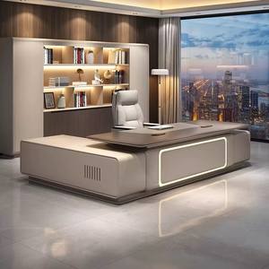 Escritorio Ejecutivo Modular <span class=keywords><strong>de</strong></span> Madera <span class=keywords><strong>de</strong></span> Lujo Comercial Moderno y Convertible para CEO, Gerente o <span class=keywords><strong>Director</strong></span> - Product Image 1