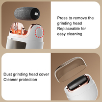 Râpe électrique professionnelle pour pieds, outil de pédicure, éliminateur de callosités avec 3 rouleaux de grain différentes, couvercle anti-poussière, rechargeable