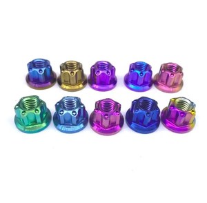 M10 M12 m14x1.25 x 75mm bánh xe Lug Stud Bộ dụng cụ xe màu titan Hub bu lông hạt - Product Image 4