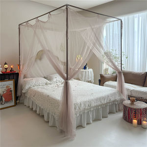 Moustiquaire Palace à trois portes nouvelle corde de cravate de haut de fil de chambre simple de style européen facile à démonter et à laver - Product Image 5