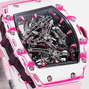 Montres-bracelets de luxe pour femmes, mouvement à <span class=keywords><strong>remontage</strong></span> <span class=keywords><strong>manuel</strong></span>, <span class=keywords><strong>montre</strong></span> tourbillon <span class=keywords><strong>mécanique</strong></span> 2026, cadran squelette tonneau, montres de sport - Product Image 3