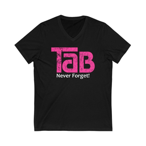 TaB Soda Never Forget T-shirt nera con scollo a V - Product Image 1