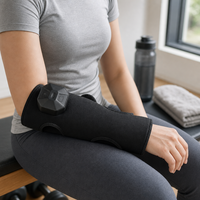 Masseur sans fil à compression d'air pour avant-bras et poignets, enveloppant, rechargeable 2200 mAh