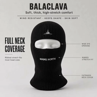 Masque facial complet de luxe pour le ski, bonnet, cagoule, logo brodé, 1 trou, cagoule d'hiver, masque facial