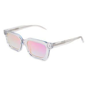 2023 Designer Nylon Acétate Lunettes Logo Personnalisé UV400 Lunettes <span class=keywords><strong>de</strong></span> Soleil <span class=keywords><strong>Nuances</strong></span> Personnalisées pour Hommes Femmes Transparent Blanc Cadre - Product Image 6