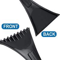 Grattoir à glace pour voiture personnalisé, essuie-glace de fenêtre, couverture en éponge EVA, manche court en plastique, noir/bleu/rouge, outil de déneigement hivernal, 28*9.5*2.5cm