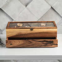 Boîte à montres de luxe écologique, anti-poussière, portable, grande capacité, 4/8/12 emplacements, noire, en bois, pour collection de montres, boîte cadeau