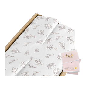 Customised LOGO Printed Tissue Wrapping Paper Flowers Personalised Wrapping Gifts Packaging Papers Clothing Product