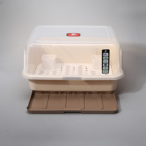 Scatola portaoggetti di grandi dimensioni per stoviglie, scolapiatti <span class=keywords><strong>con</strong></span> vassoio, cestello portatile per lievitazione pane <span class=keywords><strong>con</strong></span> <span class=keywords><strong>coperchio</strong></span> - Product Image 5