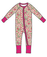 Combinaison à manches longues en bambou pour enfants, avec fermeture éclair bidirectionnelle, imprimée sur mesure, sans droits de douane, pour Pâques, par Qingli OEM
