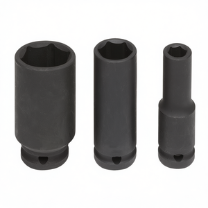 Fervi <b>Impact</b> <b>Socket</b> Wrench <b>Set</b> 3-Piece Metric <b>Deep</b> Drive Tool Kit Chrome Vanadium Steel Industrial Grade 3-Year Warranty - Product Image 2