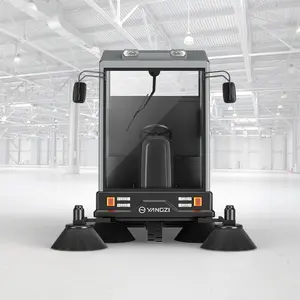 Large Ride-on Electric Automatic Floor Sweeper Road Cleaning Machine Vacuum Sweeper