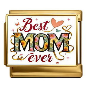 Venta al por mayor: Últimos abalorios italianos de acero inoxidable para pulseras, dijes personalizados MAMA y MOM para el Día de la Madre, regalo de joyería DIY - Product Image 5
