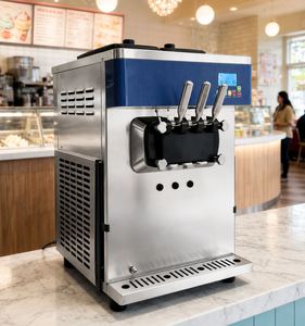 Máquina de Helados de Una Boquilla, Máquina Italiana para Hacer Yogurt Congelado para Heladería - Product Image 1