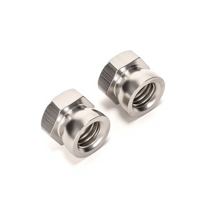 Tuerca hexagonal rota Ff M10 de acero pasivado métrico para aplicaciones de seguridad - Product Image 1