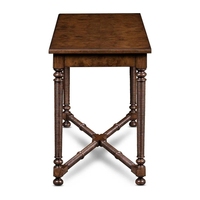 Tables consoles en bois de chêne de haute qualité, style traditionnel antique élégant, pour usage domestique, avec deux tiroirs
