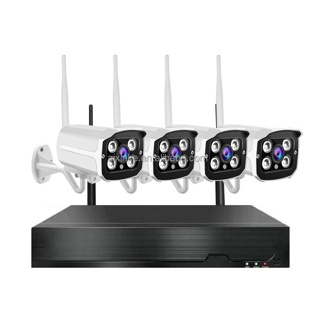 4CH 3MP Tuya WIFI Wireless Smart CCTV NVR Camera Kit for Home Security Outdoor