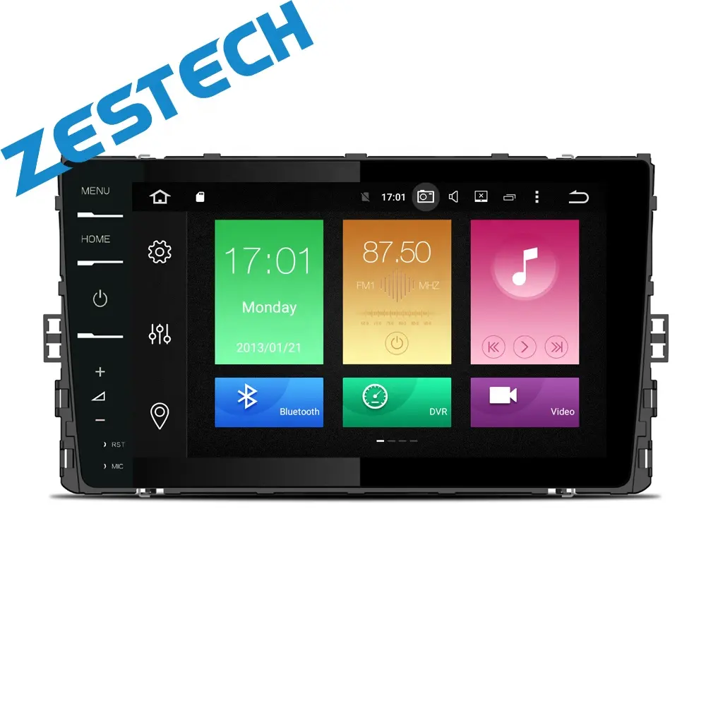 Zezeandroid 7 inç 9 inç 8GB 128GB Carplay 8 çekirdek Stereo Dash multimedya Navi VW POLO 2018 için radyo radyo