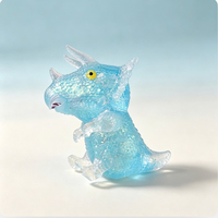 Jouet en peluche populaire de 9,5 cm en maltose, motif dinosaure de dessin animé, à remontée lente, Tyrannosaurus Rex et Triceratops