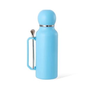 Nuevo Vaso Térmico de Acero Inoxidable de Gran Capacidad para Yerba <span class=keywords><strong>Mate</strong></span>, con Aislamiento al Vacío, con Cuchara y Pajita, Venta al por Mayor - Product Image 1