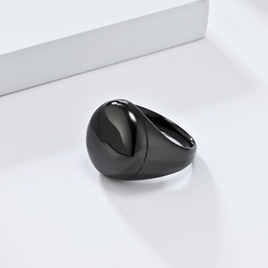 Minimalist, understated, high-end <b>titanium</b> steel <b>ring</b> for men, stylish and unique, perfect for everyday wear. - Product Image 4
