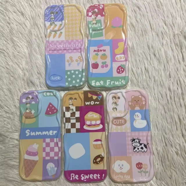 For Samsung A53 A55 5G High Quality Cute Cartoon Design Phone Case for ITEL A90 A80 S25 P65 TPU Wave Edge Mobile Phone Cover