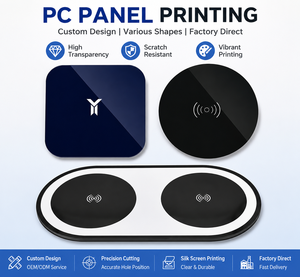 PC Panel Magnetic Wireless Charging <b>Pad</b> Car Mount Fast Wireless Charger Lens for Phones - Product Image 4