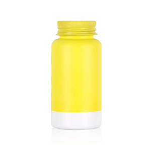 Emballage pharmaceutique personnalisé en capsule rouge, jaune, bleue, en plastique HDPE pour produits de santé avec bouchon à vis - Product Image 5