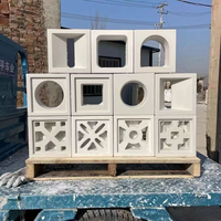 Blocs de ventilation en béton préfabriqué pour la circulation de l'air, préservant l'intimité et la sécurité